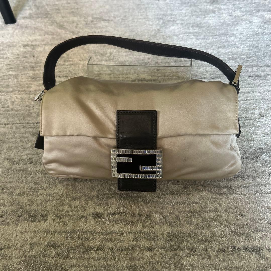 FENDI マンマバケット シルクサテン　ラインストーン