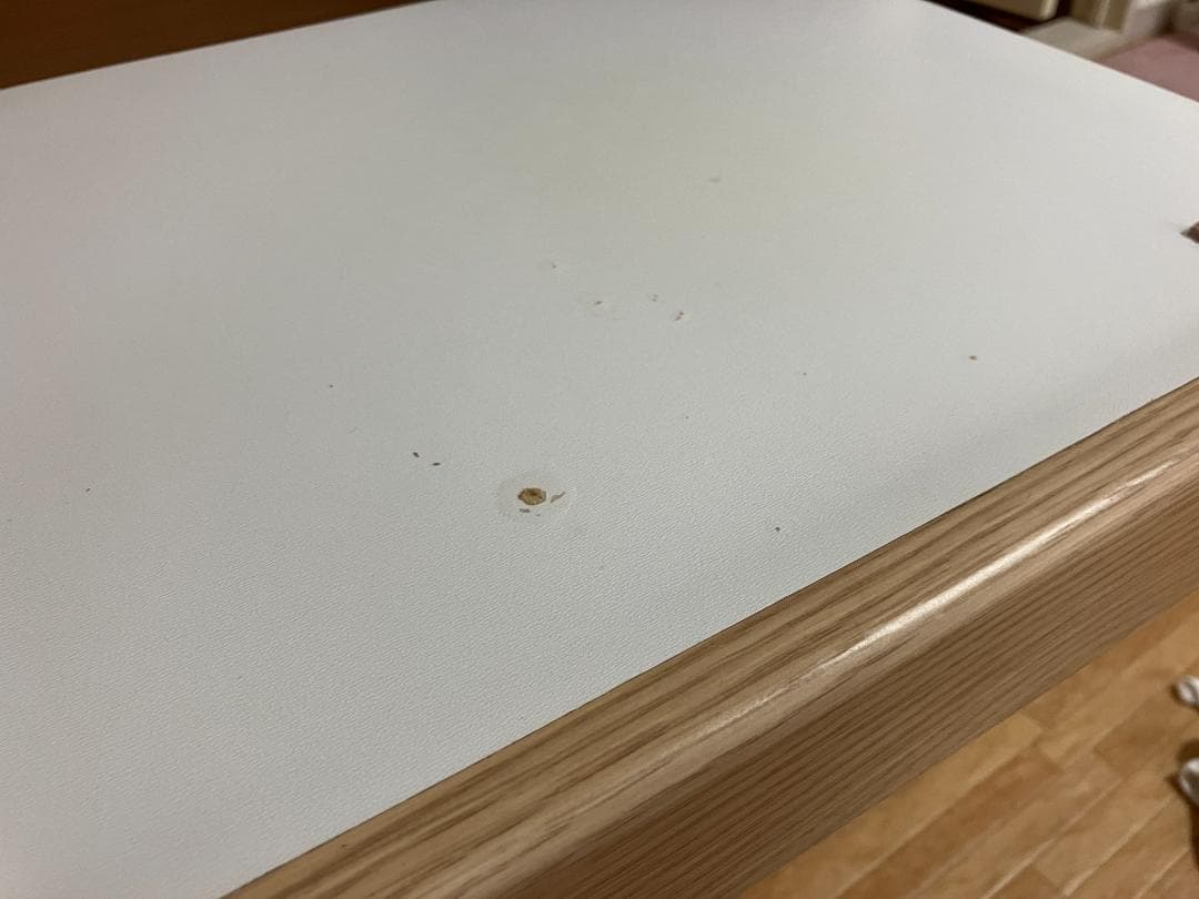 【ニトリ】食器棚 ナチュラル 幅105㎝　磨りガラス扉＆引き出し収納付き 美品