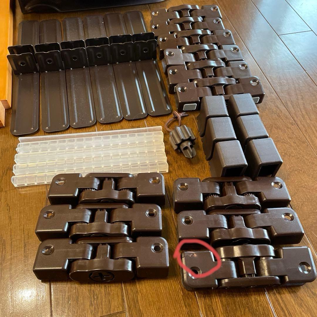 日本育児 木製 パーテーション FLEX-W 400 ブラウン ベビーゲート