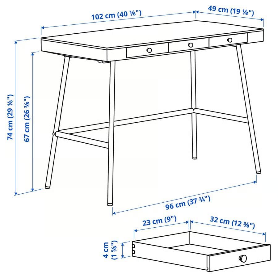 【まー 】IKEA LILLÅSEN リルオーセン デスク