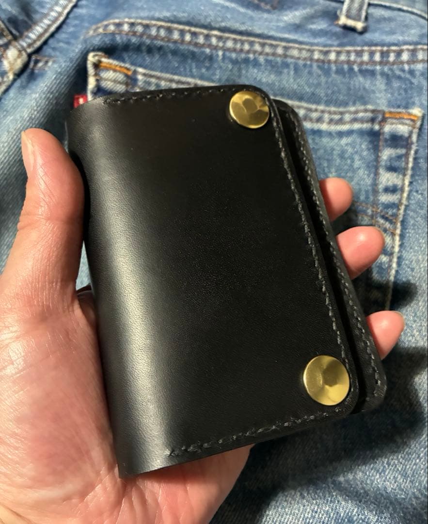 トラッカーウォレット　ショート　イタリアンレザー　ブルガロ