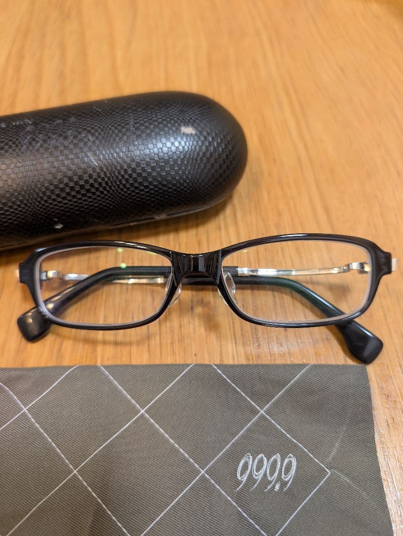 999.9 フォーナインズ NPM-20 チタン ブラック メガネ 眼鏡