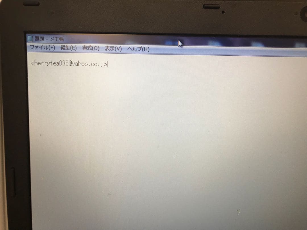 ノートパソコン確認用