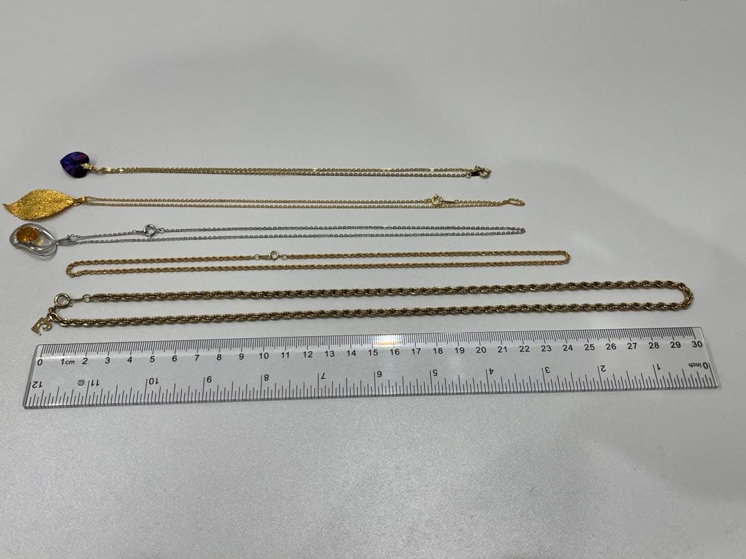 メッキネックレス　5点セット