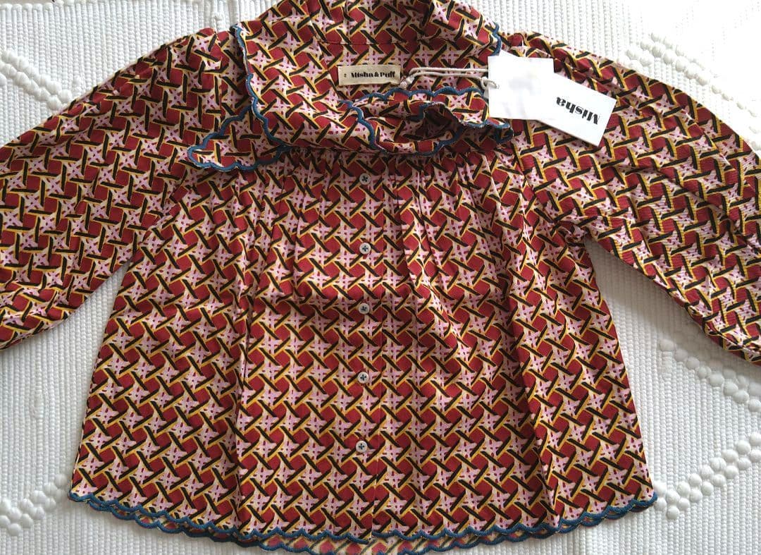 新品♡ Misha&Puff Miki Top Berry Lattice