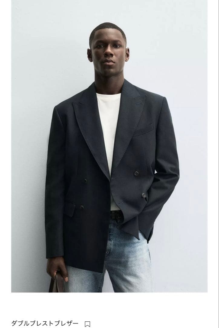 ZARA ダブルブレストブレザー