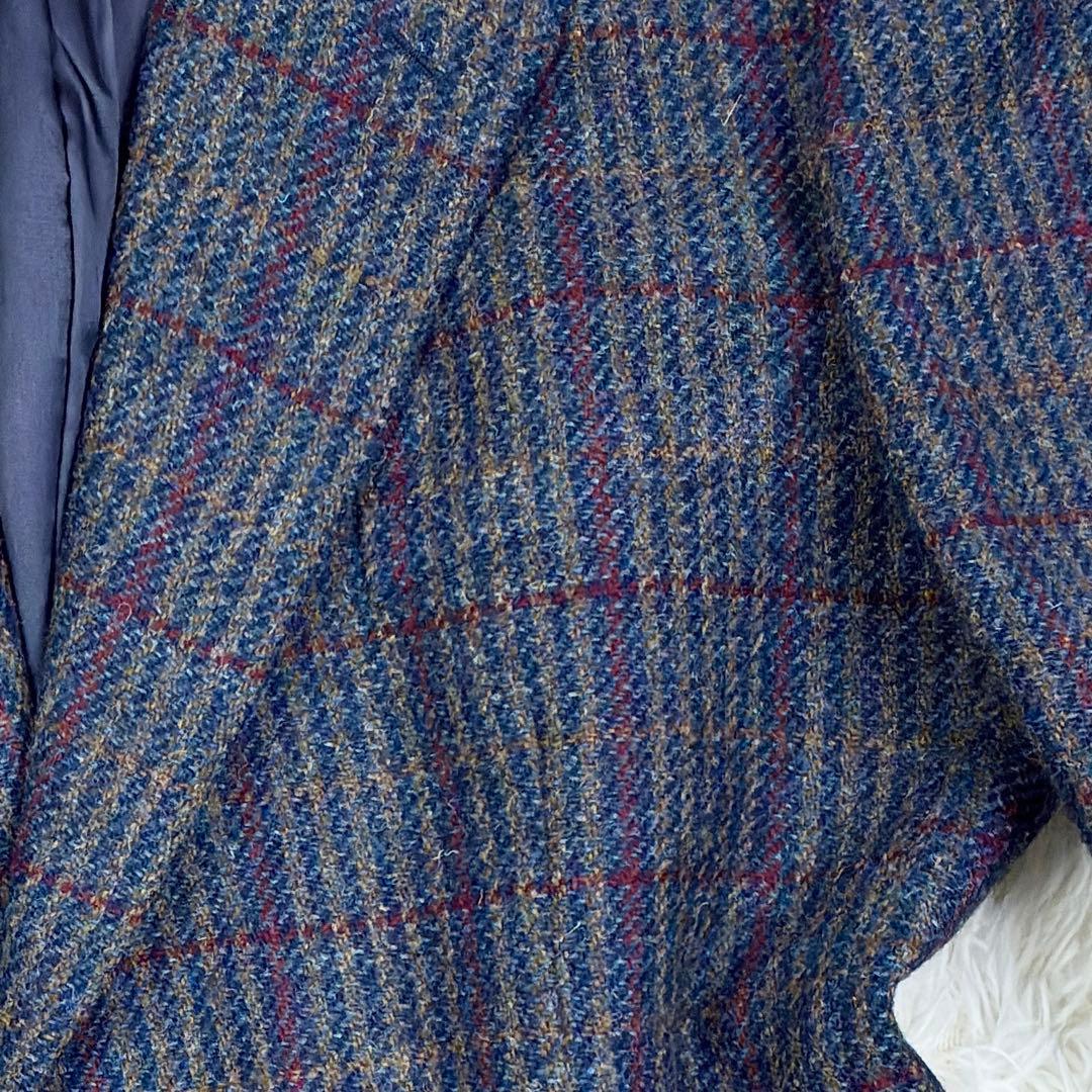 美品　エルメネジルドゼニア　ツイード　ウィンドウペンチェック　テーラード　2XL
