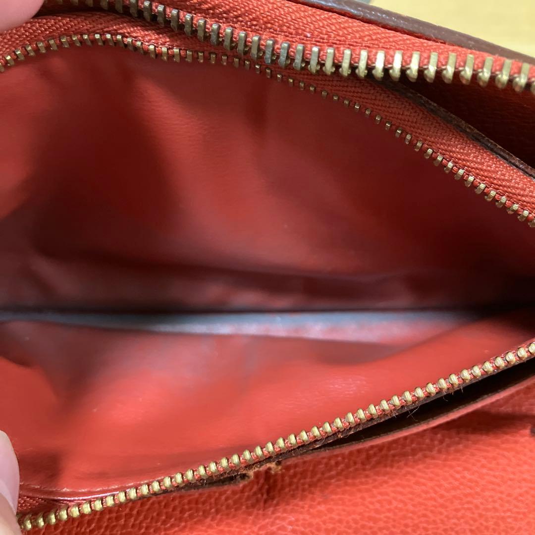 正規品 ルイヴィトン アンプラント 長財布 レッド