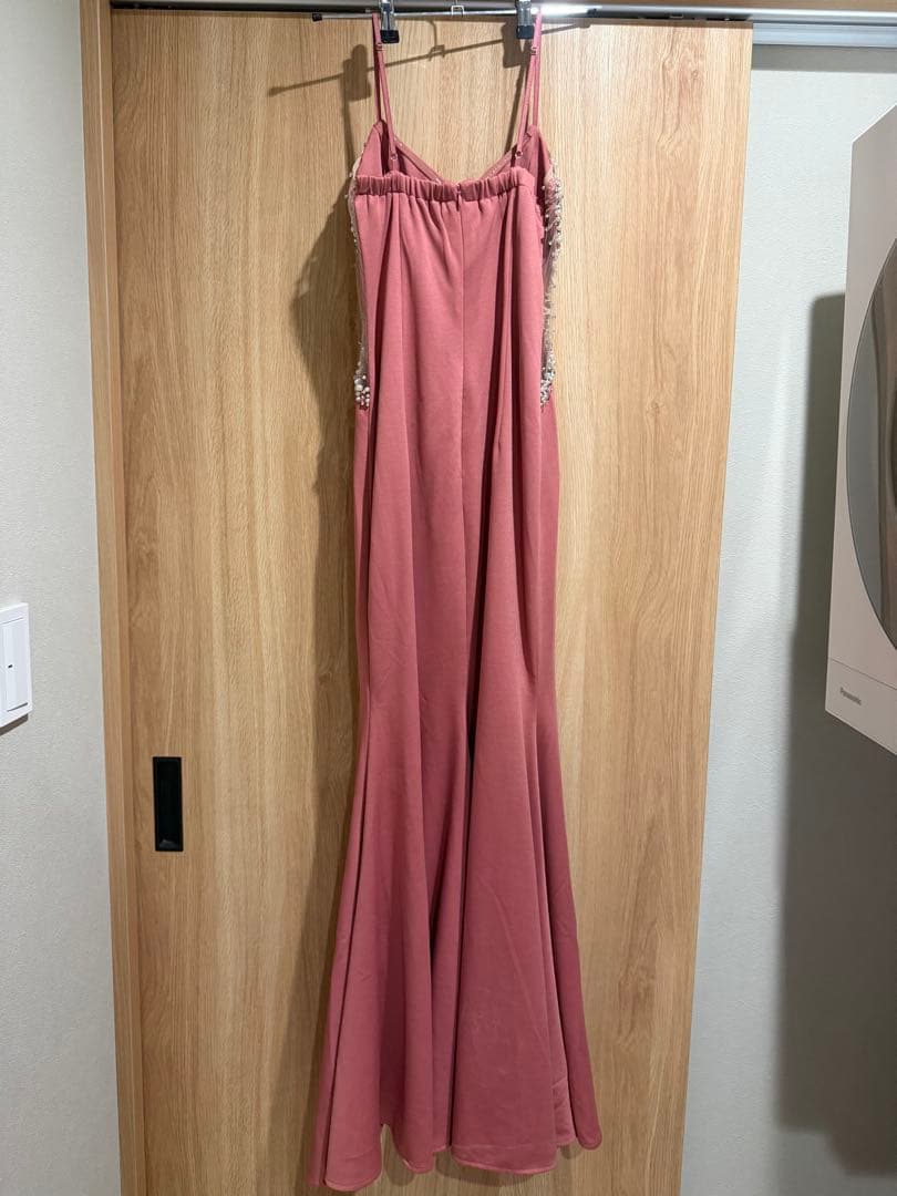 サイドシアービジューロングドレス/キャバドレス