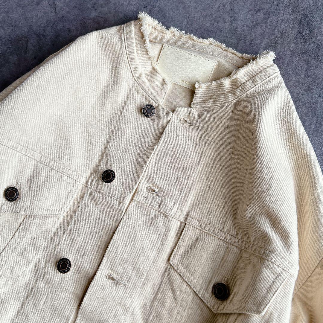 IN THE MARKET ⿻ コットン ワイド デニムジャケット Gジャン 白