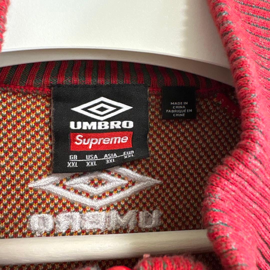 Supreme Umbro Zip Up Sweater Red セーター