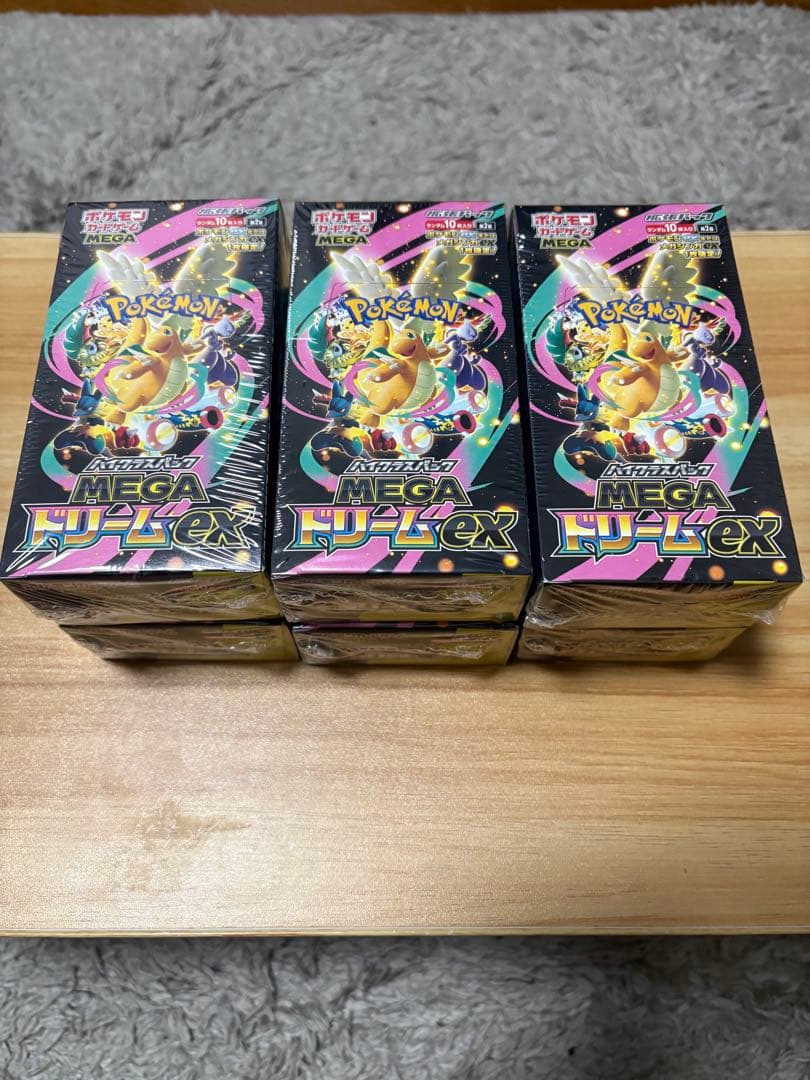 ポケモンカードゲーム MEGAドリームEX 6ボックス　シュリンク付き