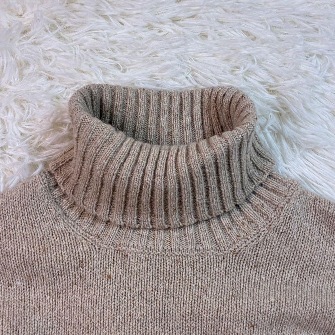 美品✨️ドルモア タートネックセーター ミドルゲージ ベージュイタリア製 48