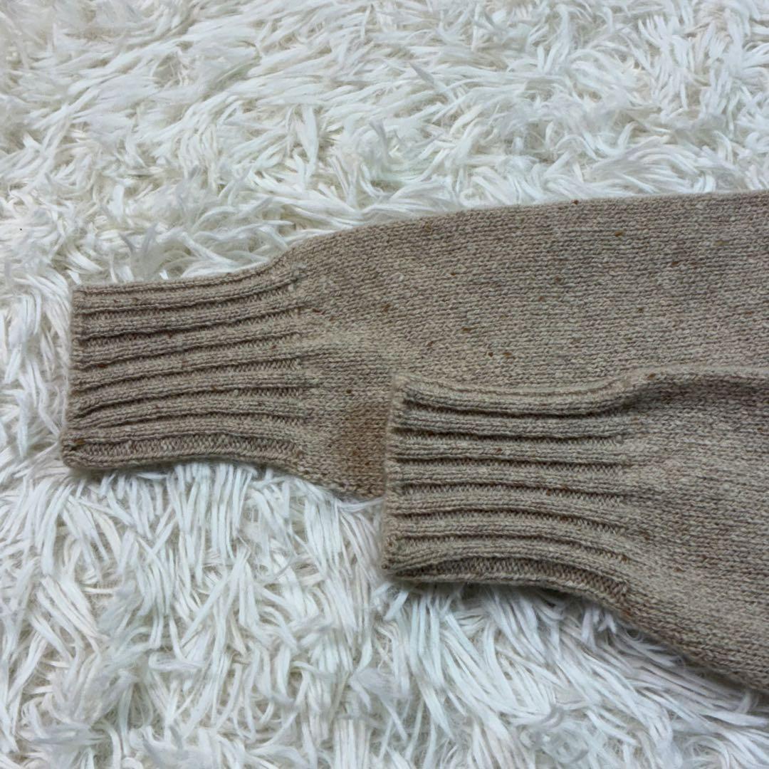 美品✨️ドルモア タートネックセーター ミドルゲージ ベージュイタリア製 48