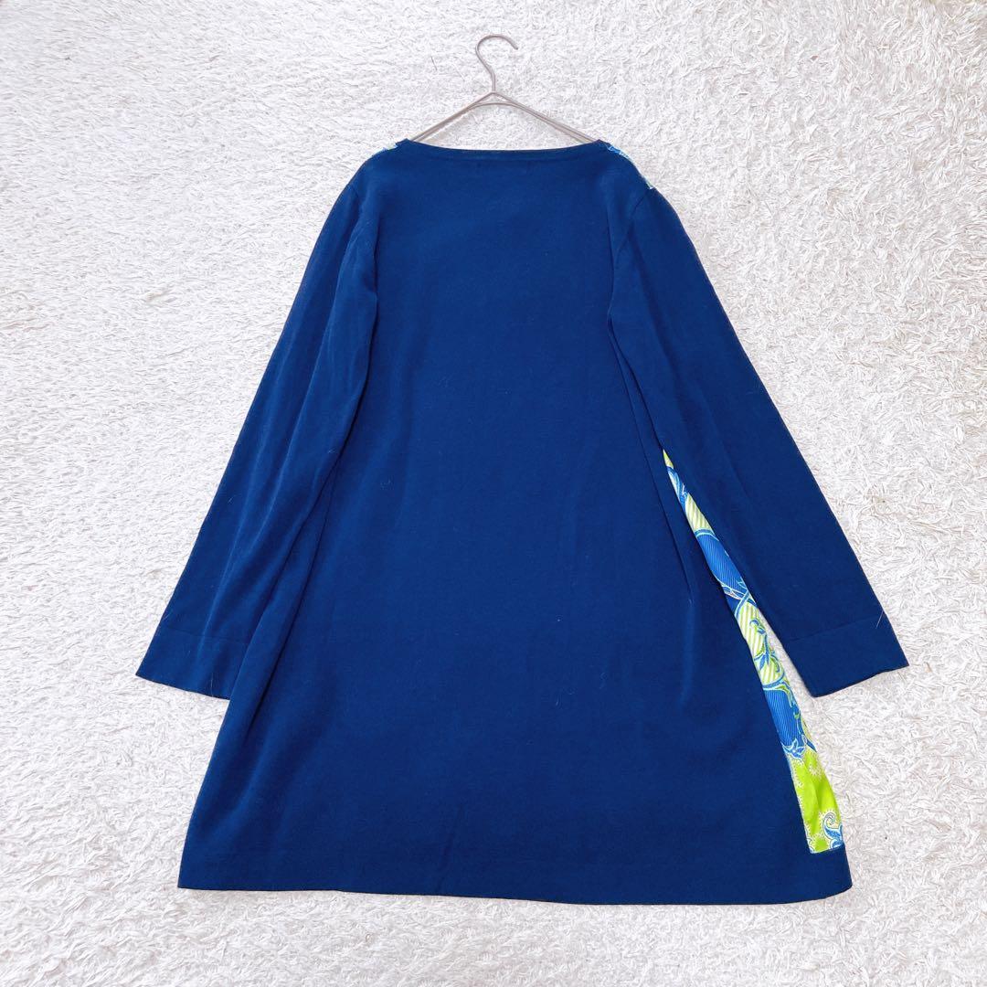 新品未使用　ダーマコレクション　シルクペイズリー柄　チュニックワンピース