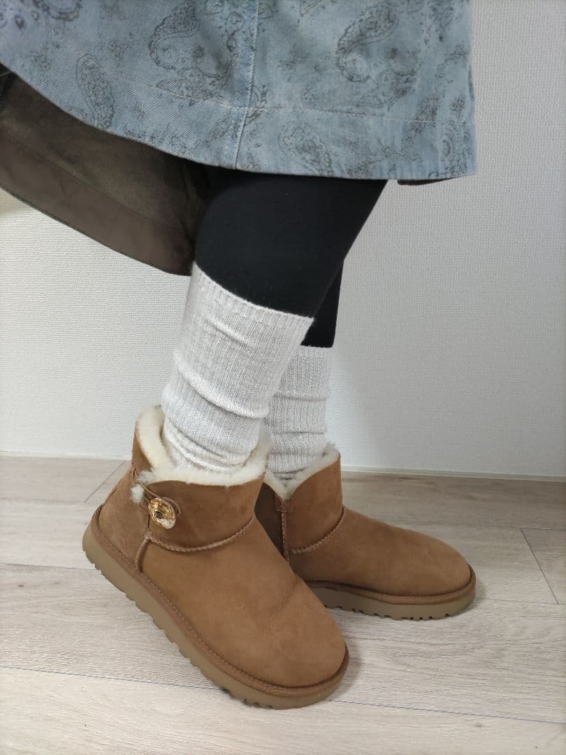 超美品✨UGG アグ スワロフスキー ムートンブーツ 24cm