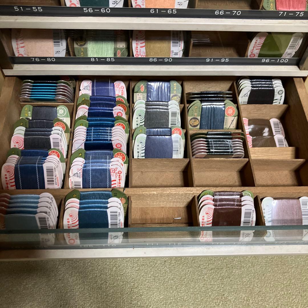 ミシン糸ケース　店頭ディスプレイ什器　昭和レトロ　アンティーク　収納