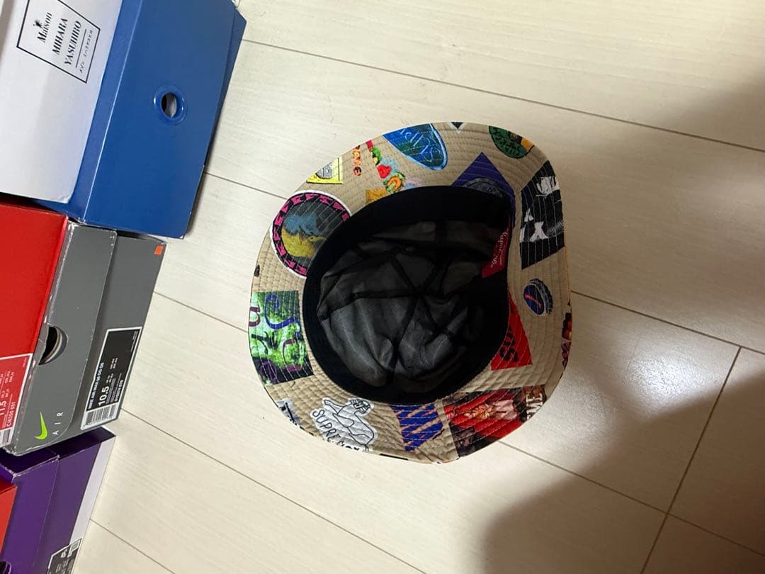 Supreme バケットハット ベージュ グラフィック