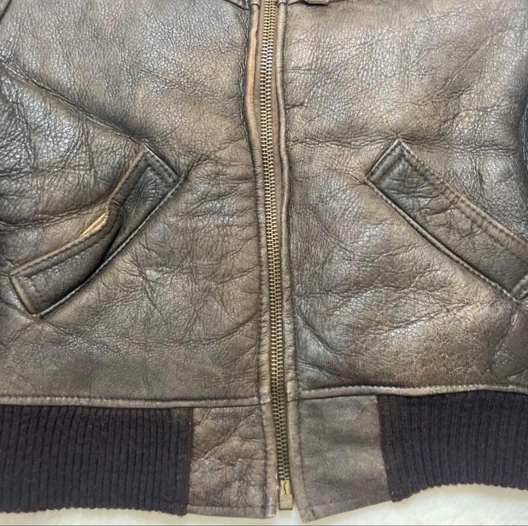 AVIREX TYPE B-6 ムートン ボア 肉厚 フライトジャケット 32