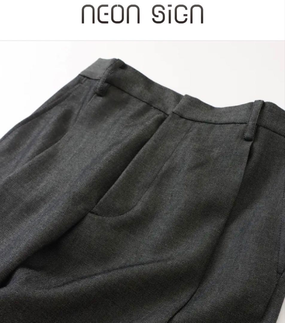 NEONSIGN ネオンサイン Wide Denim Slacks