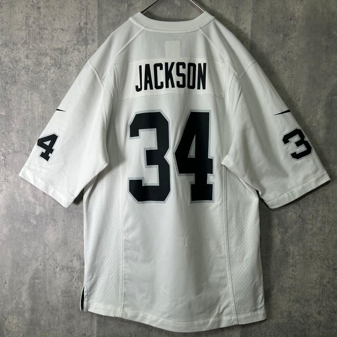 希少 NIKE NFL レイダース ボージャクソン ゲームシャツ 白