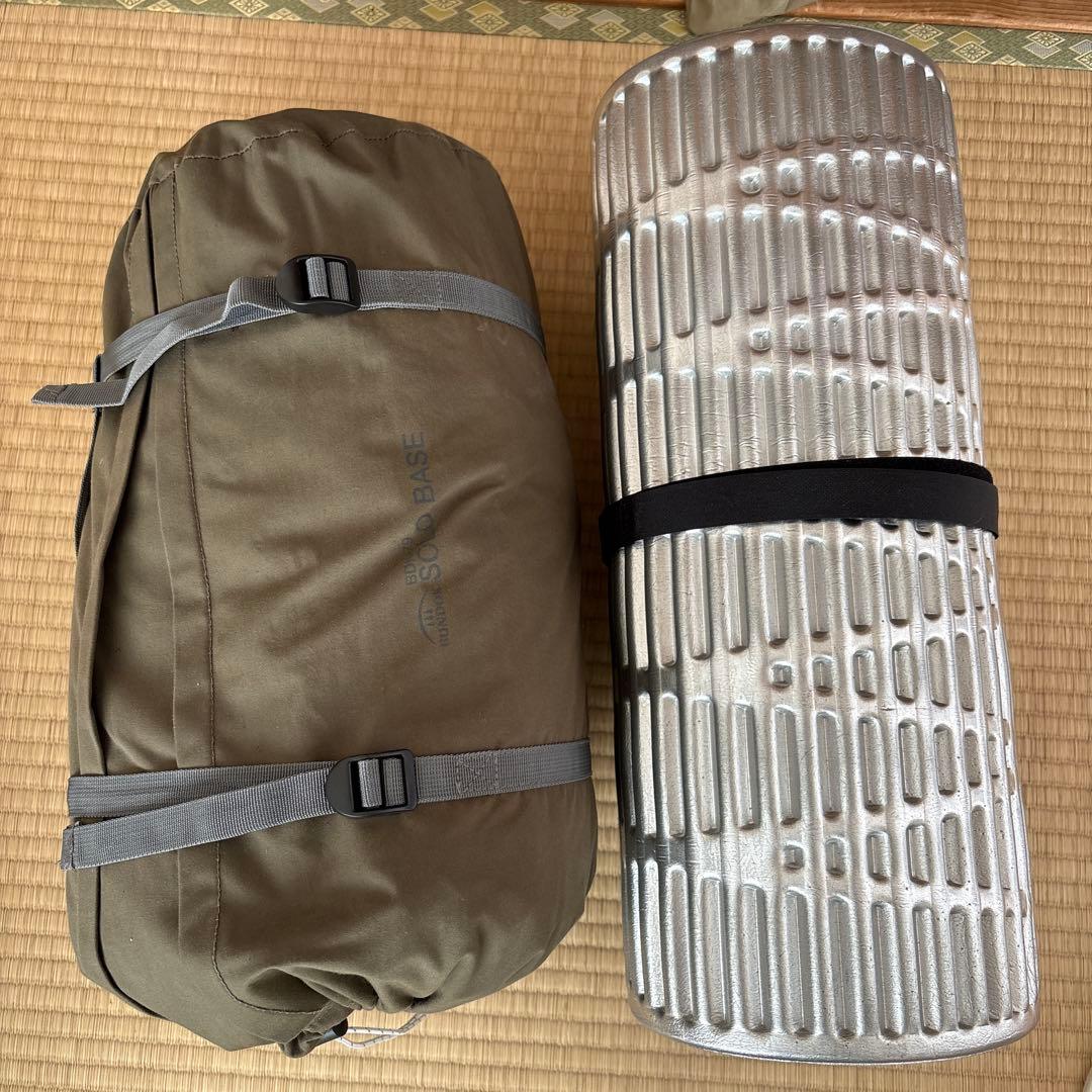 BUNDOK ソロベース　マット　スノーピーク寝袋セット