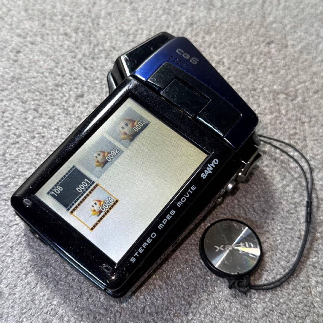 ☆動作OK SANYO Xacti DMX-CG6型 バッテリー＆SDカード付き