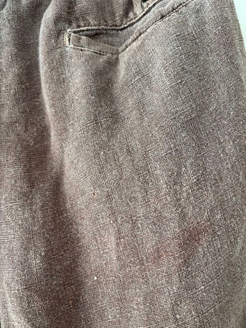 90s USA製 グラミチ ブラウン ヘンプ リネン ショーツ L