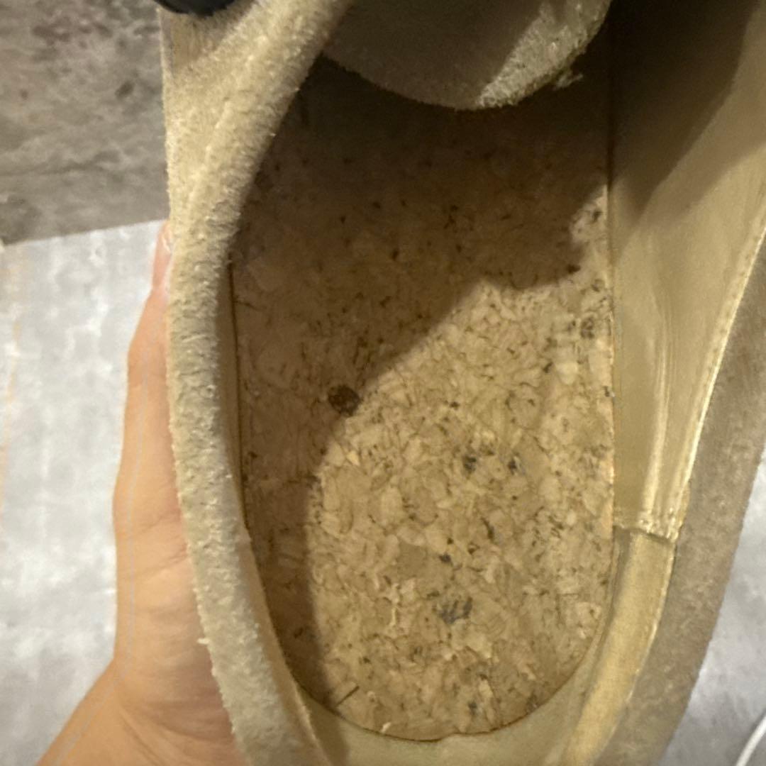 pg knock ベージュ スエード モカシン ダイヤル式　playground