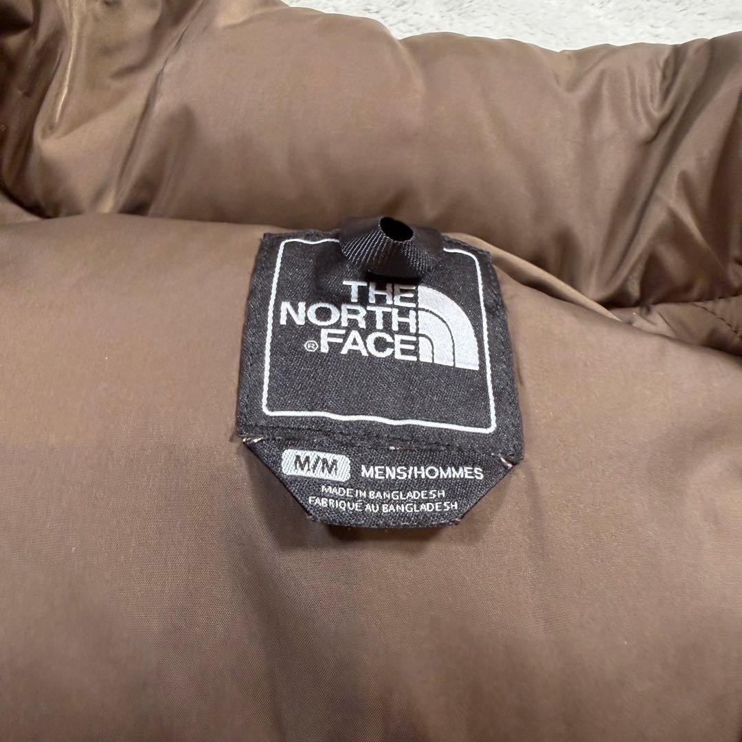 ザノースフェイス　ヌプシ　ダウンベスト　センターロゴ　ブラウン　700フィル