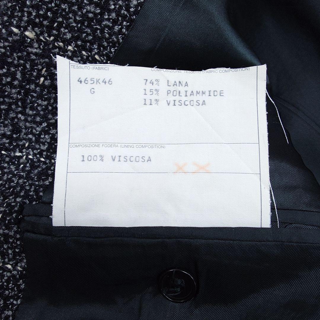 【美品】V2 by VERSACE ブークレツイード チェック ジャケット XL
