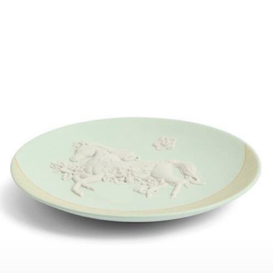 ウェッジウッド　ジャスパー　干支トレイ