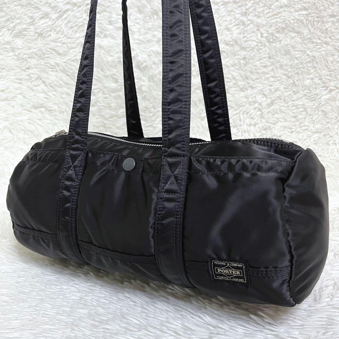 極美品 PORTER TANKER ダッフルバッグ ミニボストン ドラム L