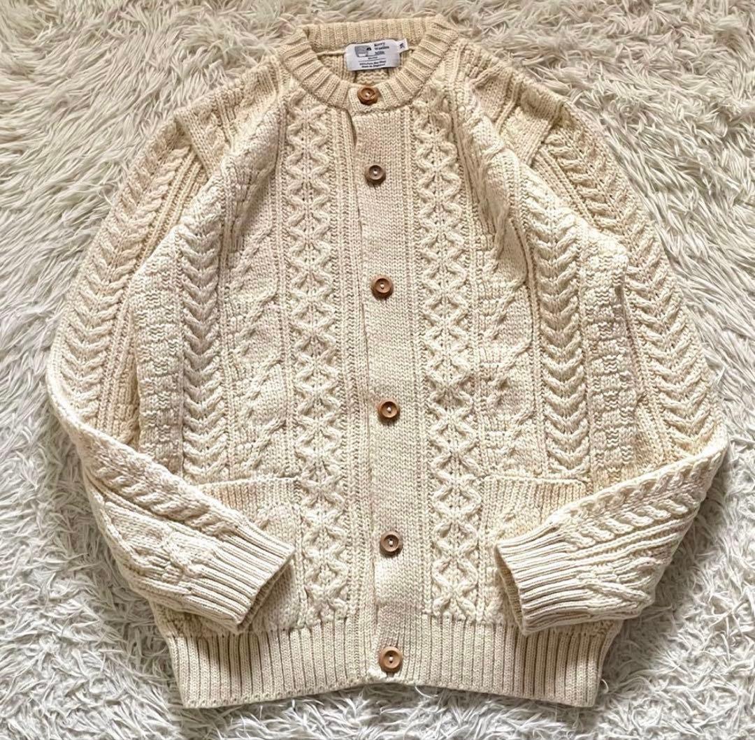 【美品】Kerrywoollenmills ケーブルニットカーディガン