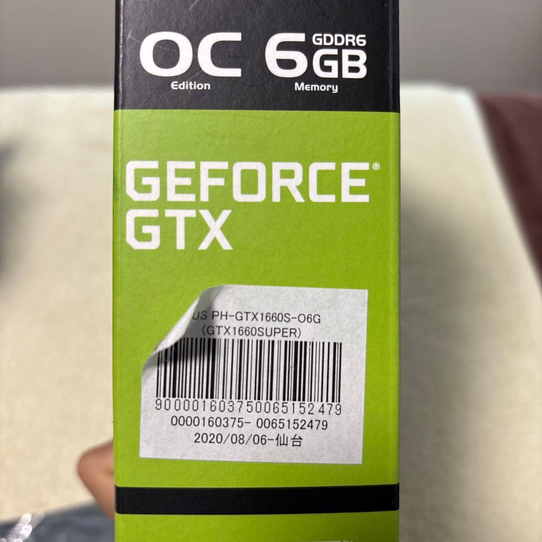 グラフィックボード・グラボ・ビデオカード ASUS GEFORCE GTX 1660 super oc 6GB