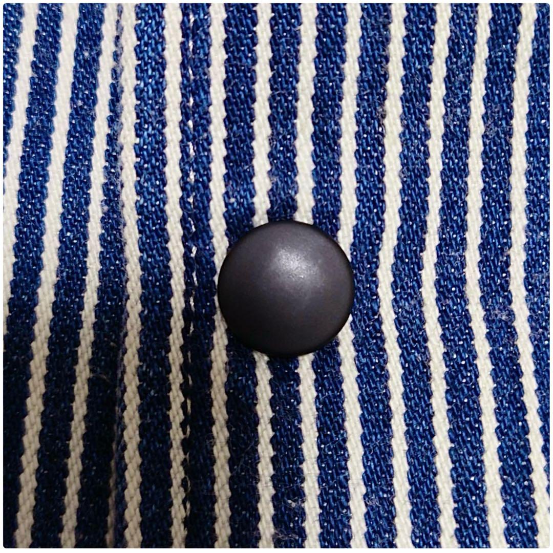 2014AW ワイズフォーメン ヒッコリーストライプデニムコーチジャケット L程