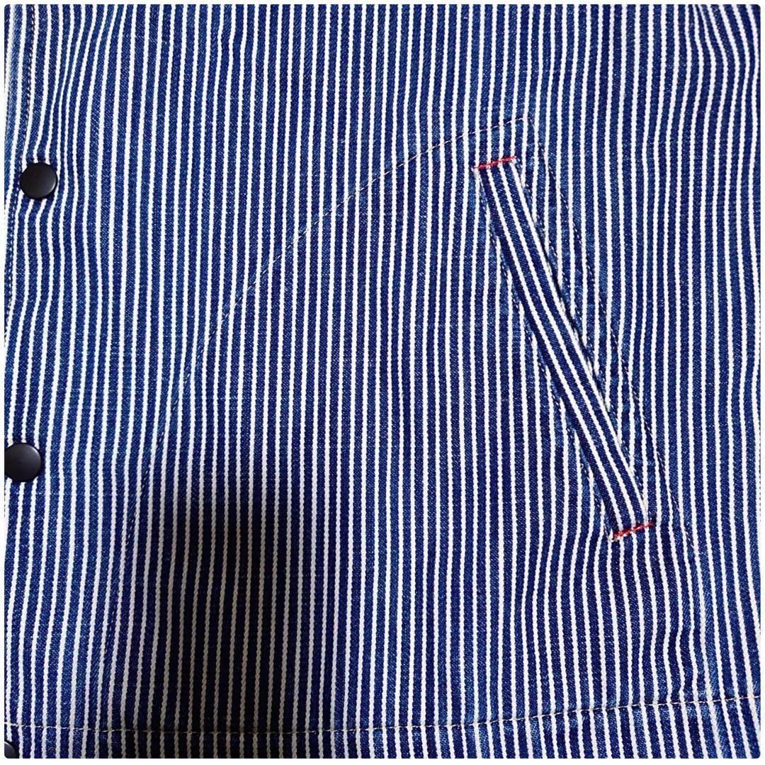 2014AW ワイズフォーメン ヒッコリーストライプデニムコーチジャケット L程