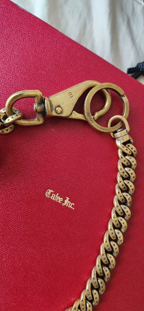 CALEE ウォレットチェーン 43cm 真鍮