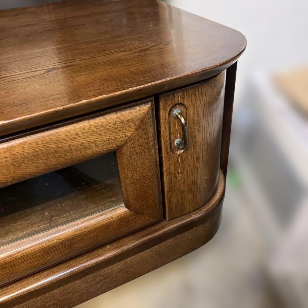 ⭐︎カリモク製/木製テレビ台 ガラス扉付き ブラウン/送料設置無料！