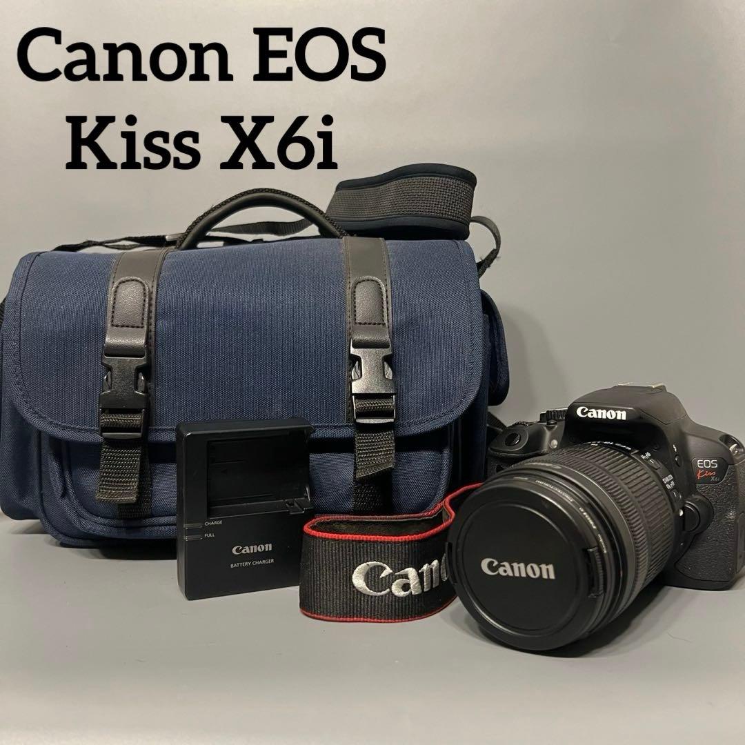 美品Canon eos Kiss X6i 一眼レフ カメラ 自撮り スマホ転送