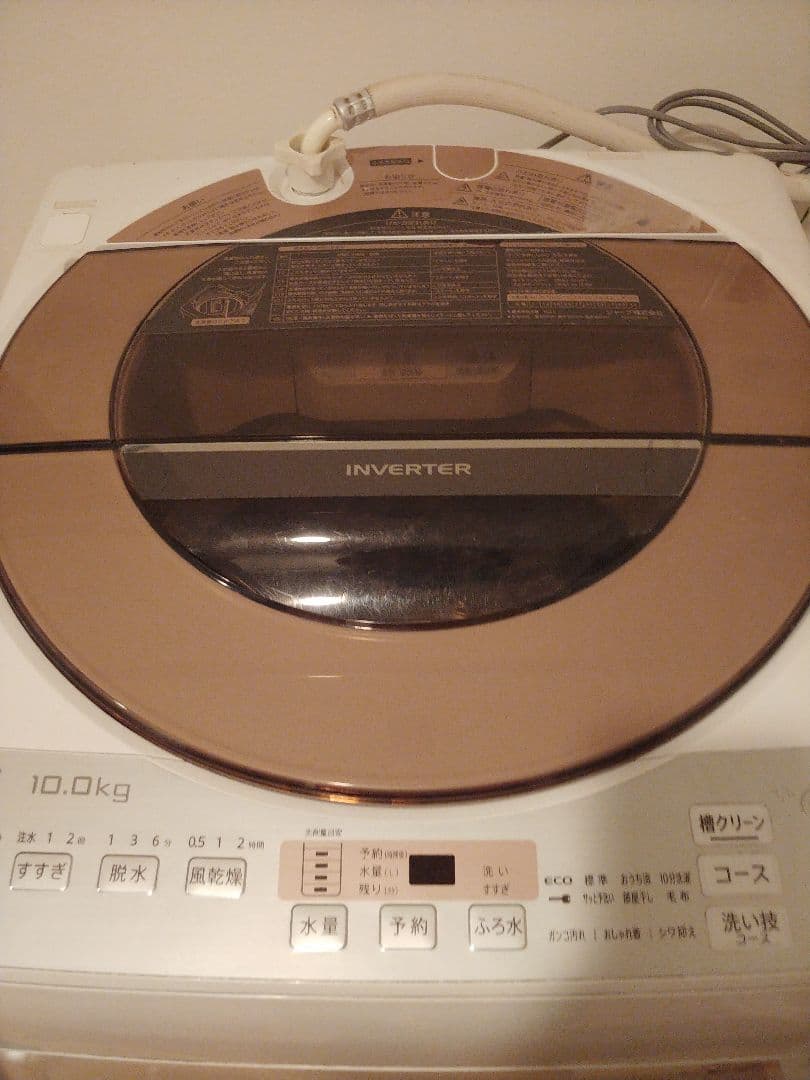 【週末セール】シャープ洗濯機　10キロ　乾燥機能搭載　SHARP　2020年式