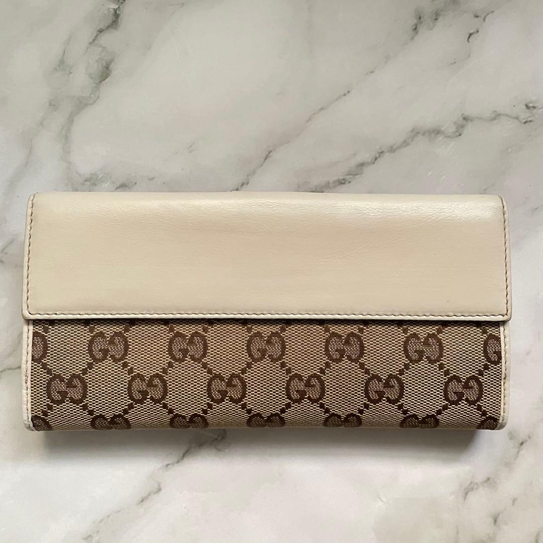 GUCCI グッチ ラブリーハート GGキャンバス 長財布　0108-⑩