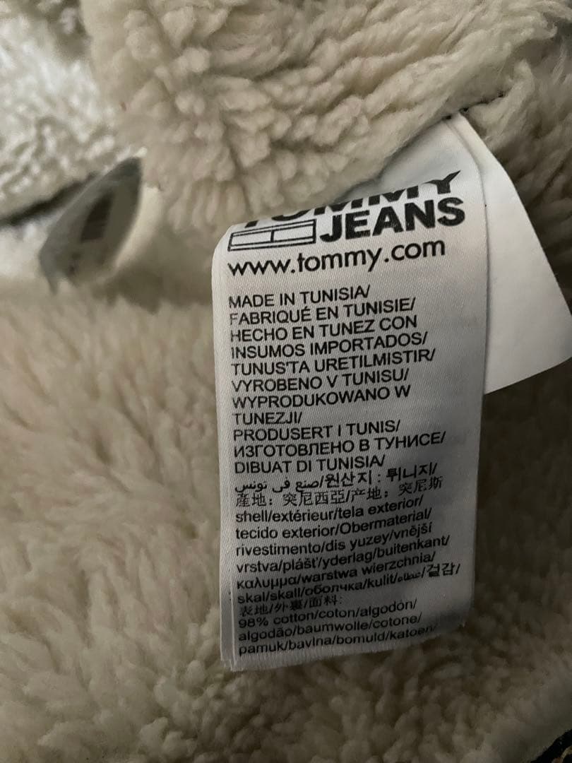 aki　トミーヒルフィガーGジャン　 XL ボア付き　暖かい　トリコロール