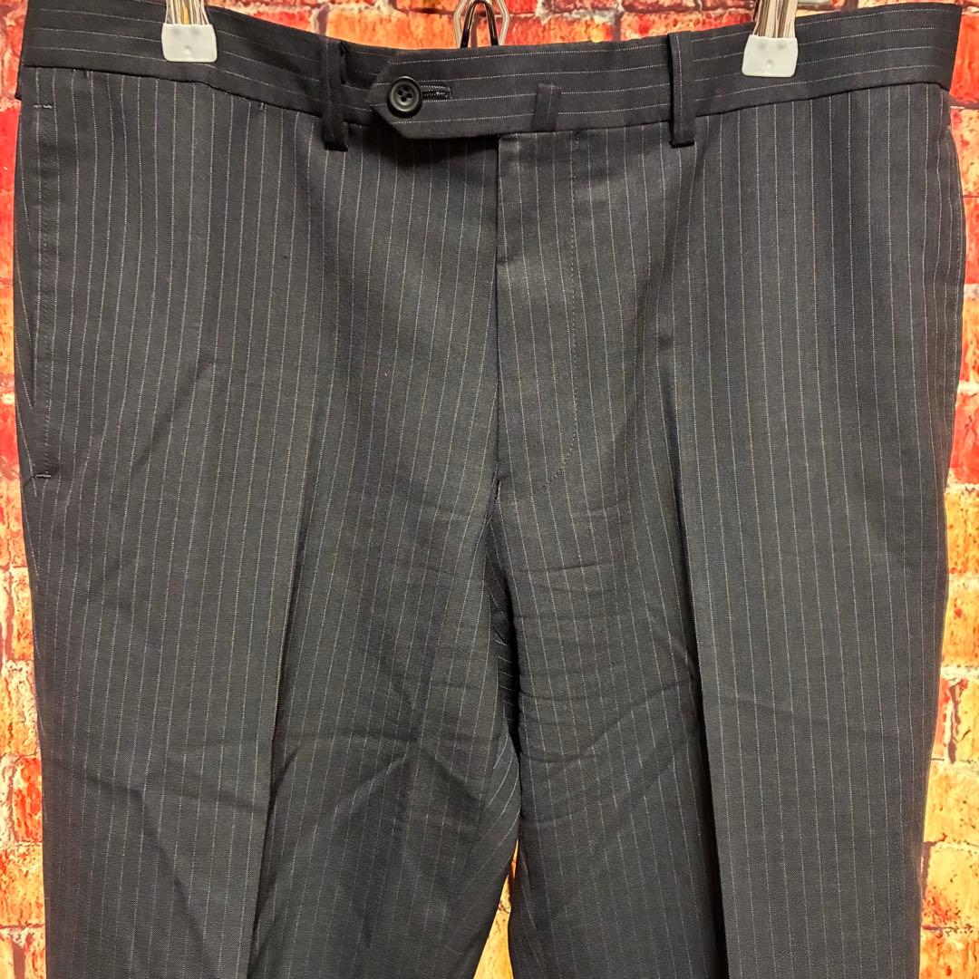 極美品☆ミツミネ　高級ウール100% スーツセットアップ AB4 ダークグレー