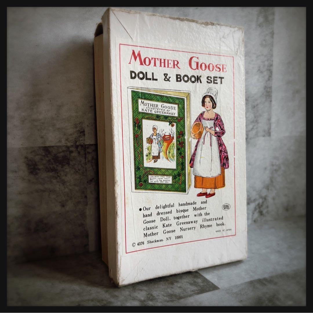 珍品ヴィンテージ マザーグースのビスクドールと絵本のセット