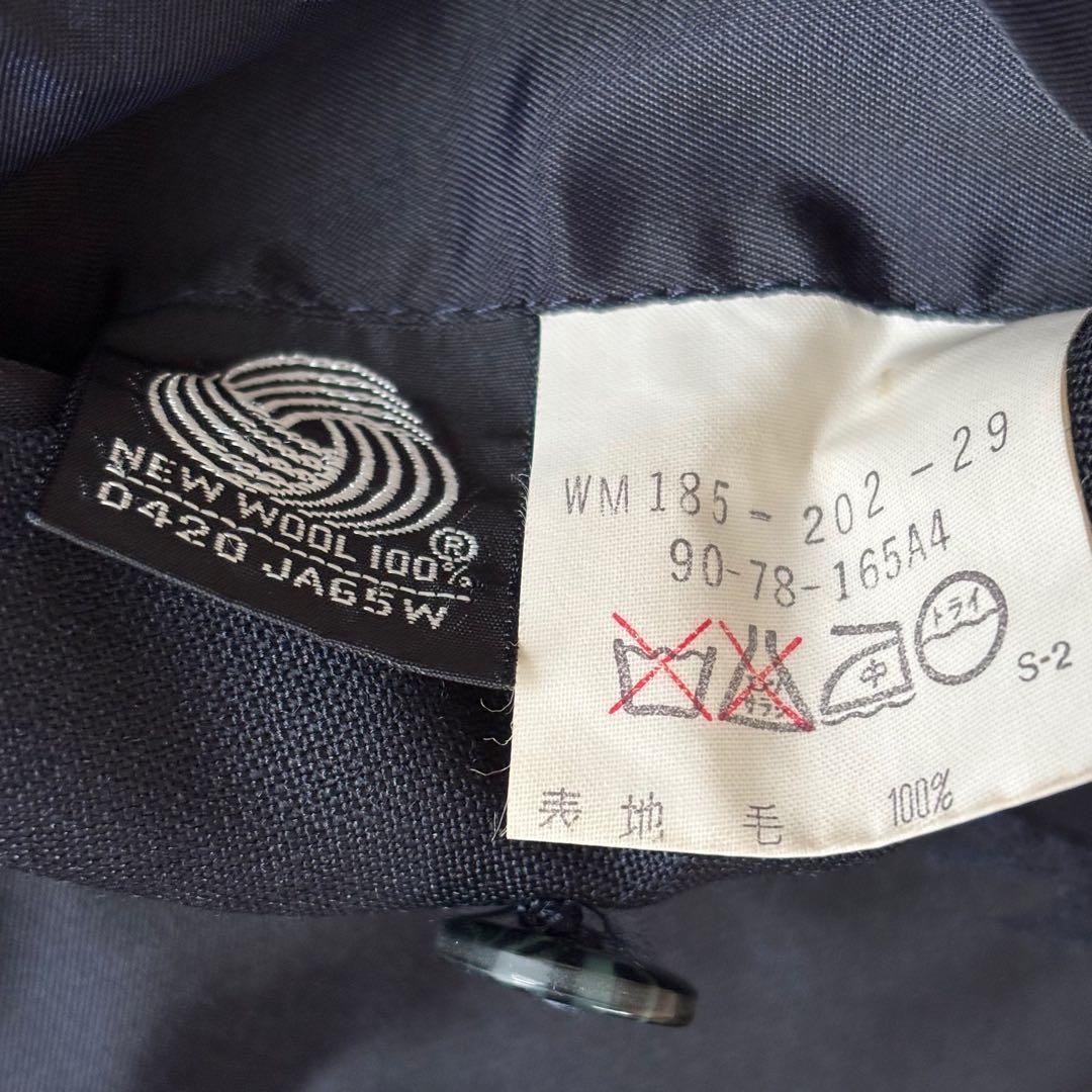 美品✨バーバリー 金ボタン 紺ブレ モヘア ダブルブレスト スーツ ネイビー M