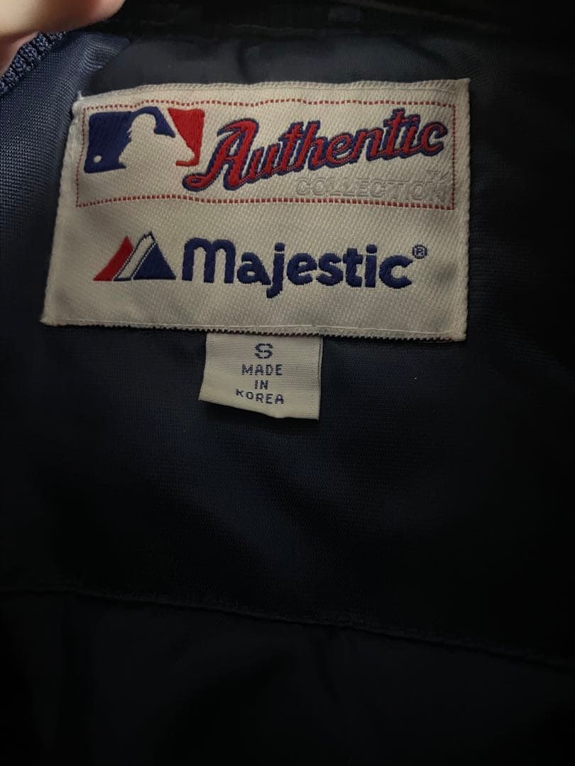 アキ　美品　90s majestic Yankees スタジャン Sサイズ