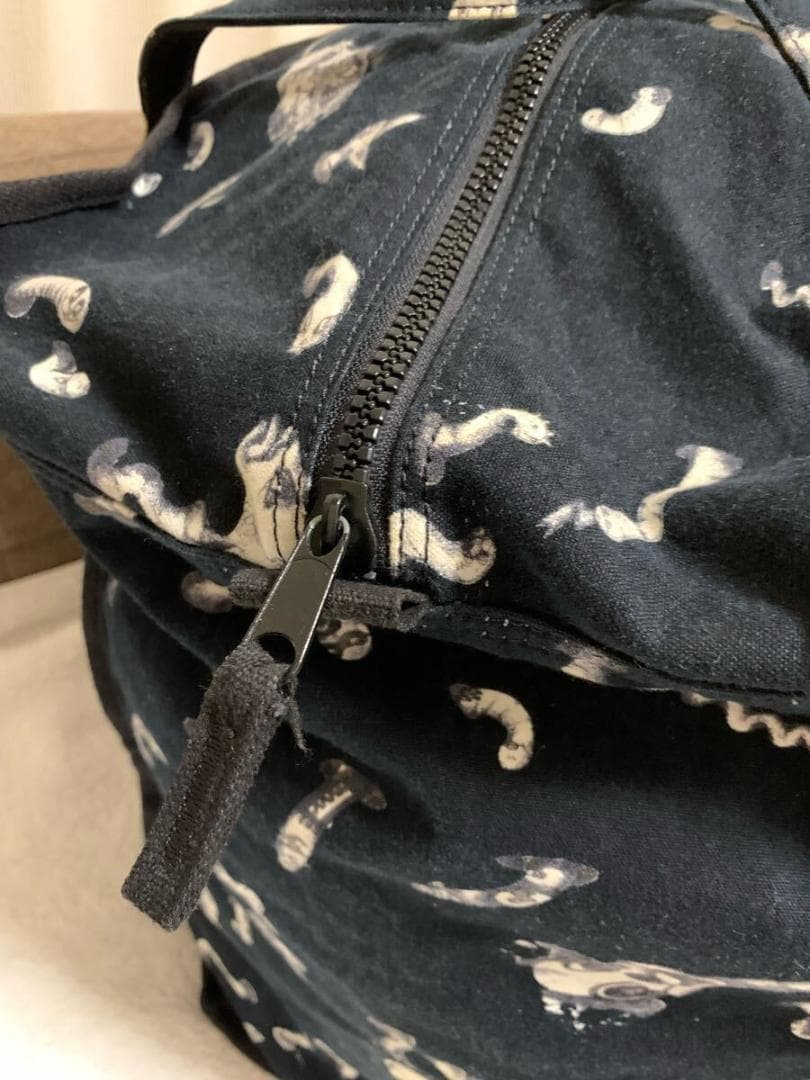 激レア BERNHARD WILLHELM 総柄キャンバスボストンバック