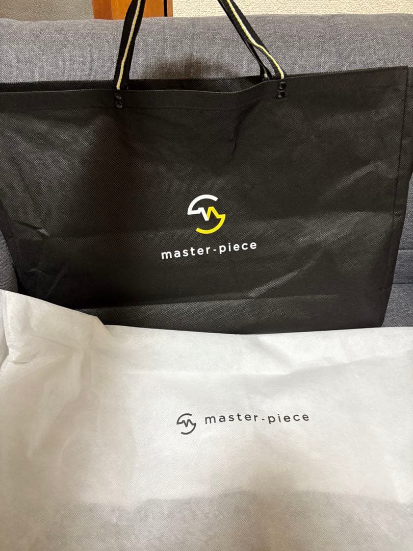 【さらに値下げ！1回使用】マスターピースslick バックパックL ネイビー袋付