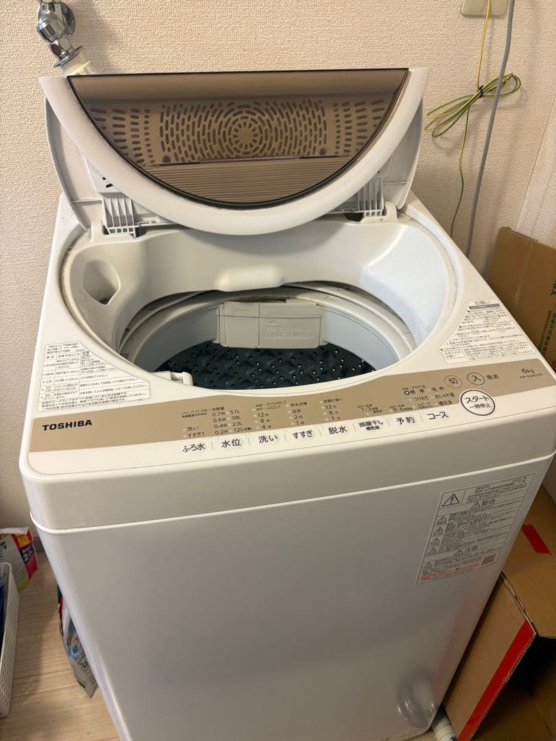 TOSHIBA STAR CRYSTAL DRUM 縦型洗濯機本体　2022年製